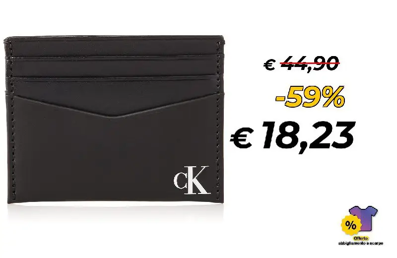 ***📌*** **Calvin Klein Jeans Printed Mono Cardcase 6CC, Accessori da Viaggio**