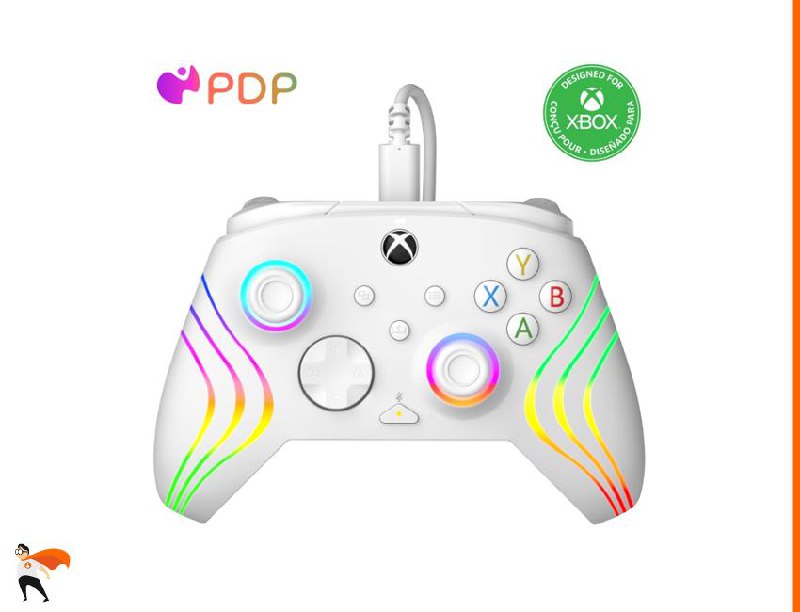 [⁣](https://images.zbcdn.ovh/images/1003976570/542111718309742789.jpg)***🕹️*** **PDP AFTERGLOW XBX WAVE WIRED Controller WHITE for Xbox Series X|S, Xbox One, Officially Licensed**