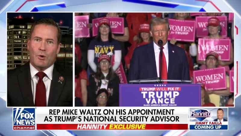 **Rep. Mike Waltz speaks on Trump …