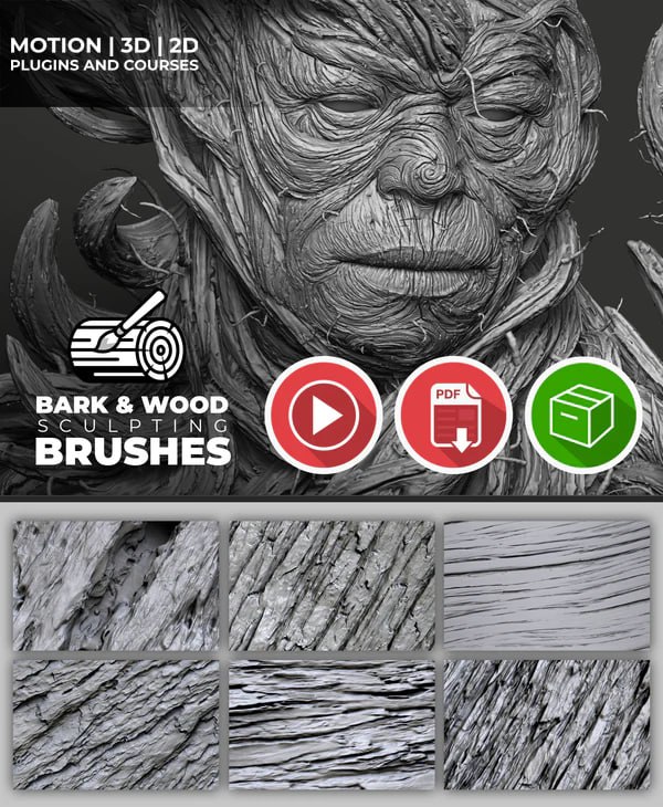 ZBrush Guides - Bark and Wood …