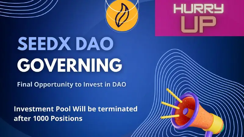 Announcement : SEEDx DAO Governing is …