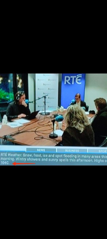 When the Irish National News Channel …