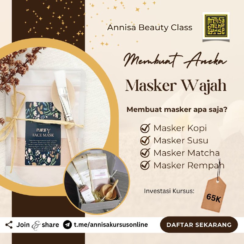 Belajar membuat 4 jenis masker