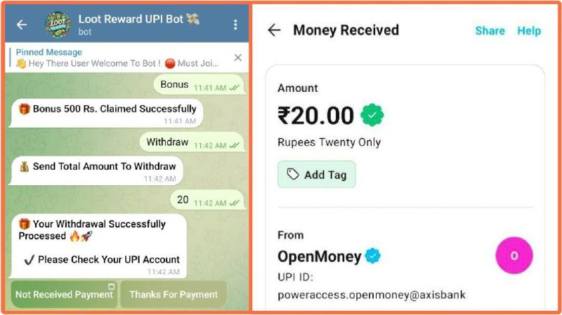 ***💰***₹20 UPI Cash Loot ***👍***