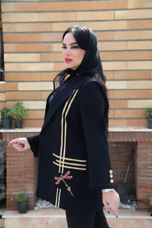 کت تک گلدوزی سنجاقک نخ تویست
