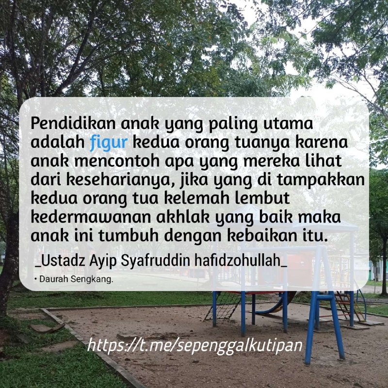 Pendidikan anak yang paling utama adalah …