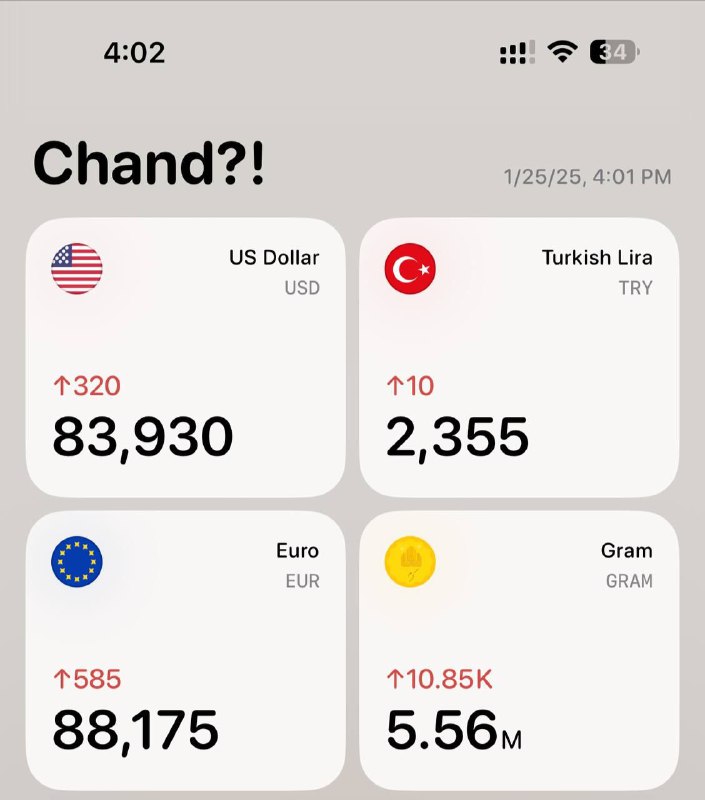 ***💔*** دلار در مرز 84.000 تومان…