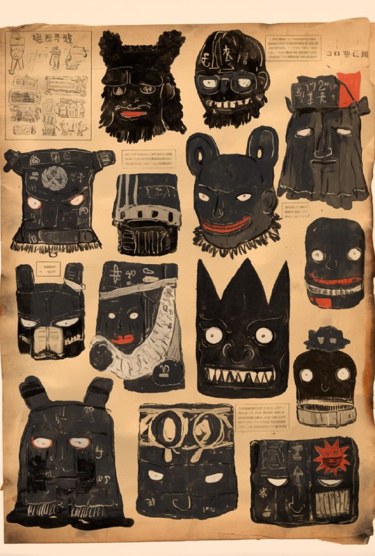 / A page from an antique …