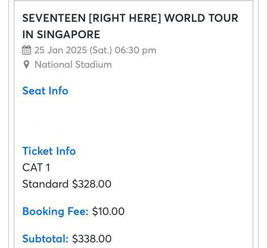 ***❗***WTS SEVENTEEN [RIGHT HERE] WORLD TOUR …