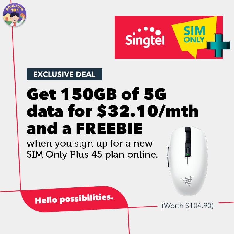 **Singtel: Enjoy 150GB of 5G data …