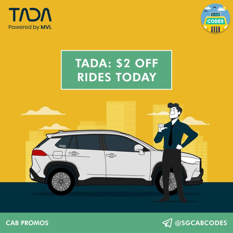 **TADA: $2 off rides today ***🚖*****