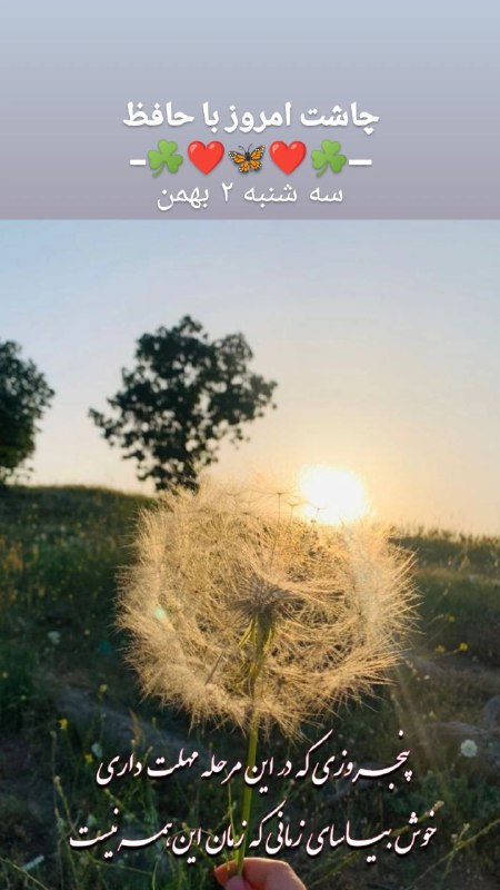چاشت امروز با حافظ