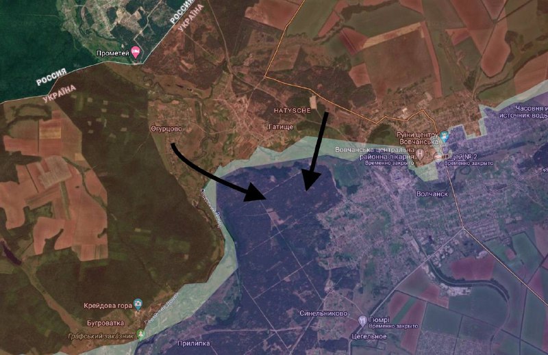 ***⚔️*****Кацапи активізувались в районі Огірцевого на …