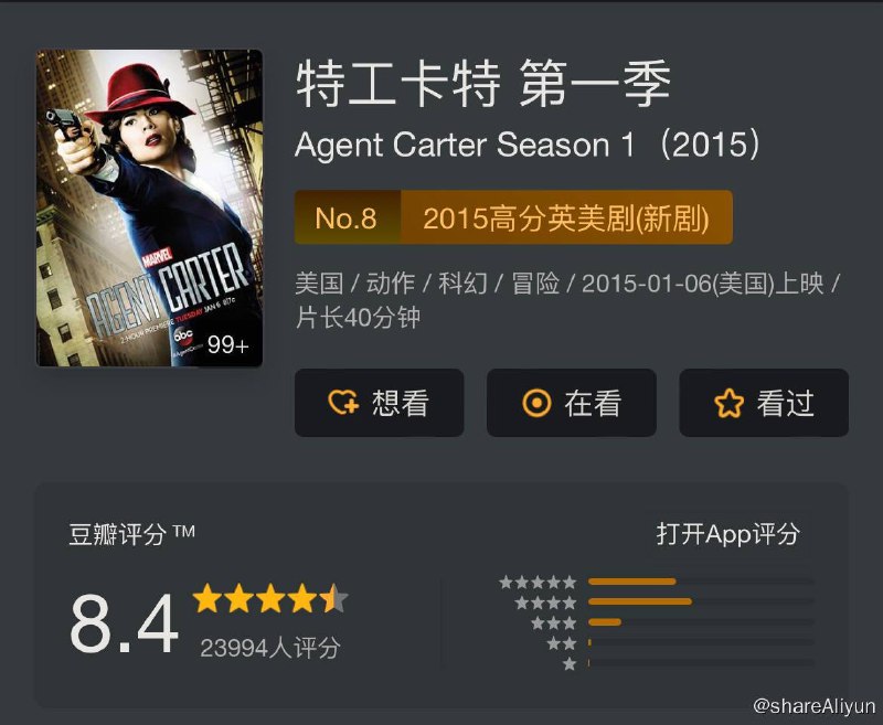 名称：特工卡特 Agent Carter S01-S02