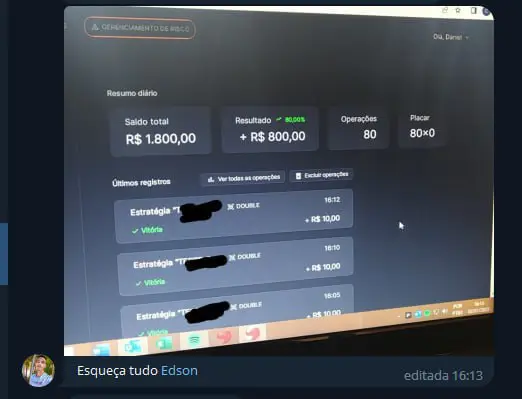 ***🔥*** + 80% sobre a banca …