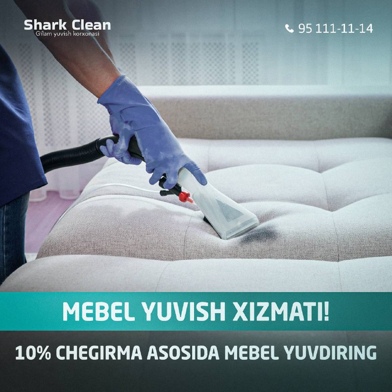 10% chegirma bilan sifatli mebel yuvish …