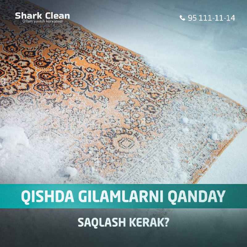 Qishda gilamlarni qanday saqlash kerak?