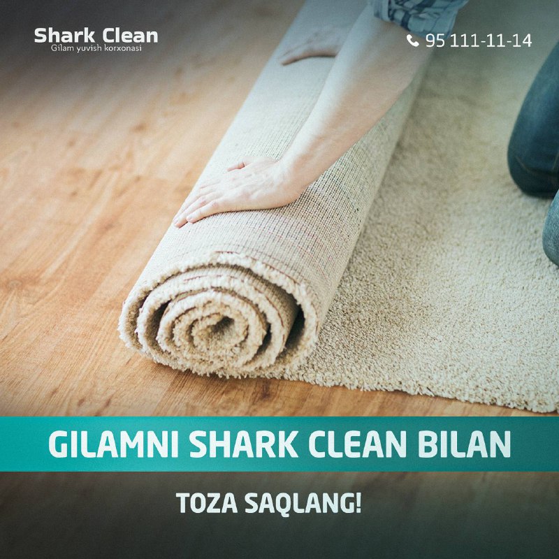 Gilamni Shark Clean bilan toza saqlang.