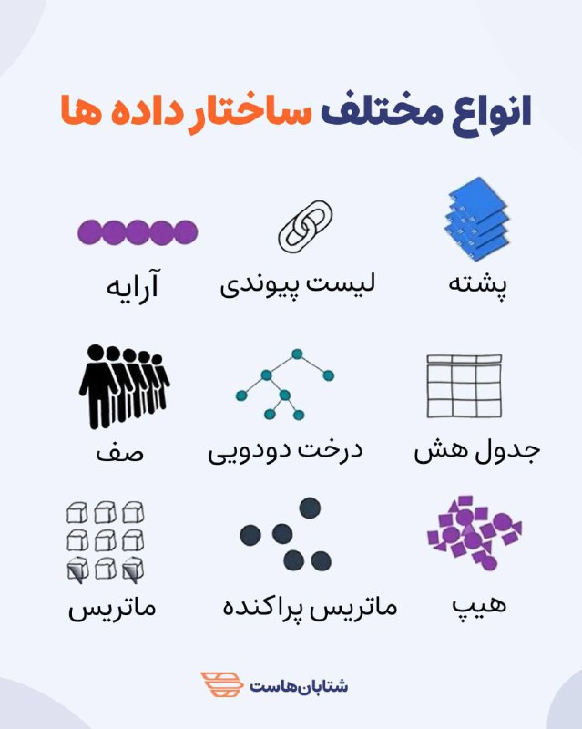 **انواع مختلف ساختار داده ..!**