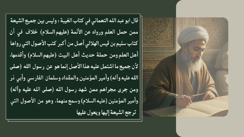 ***📗*** **التعريف بكتاب سليم بن قيس …