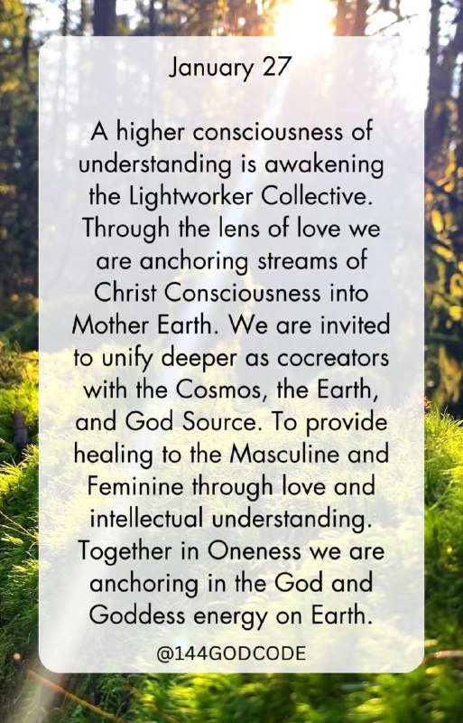 A higher consciousness of understanding is …