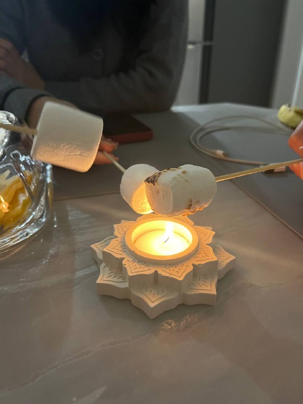 Жарим зефир на костре ***😍***