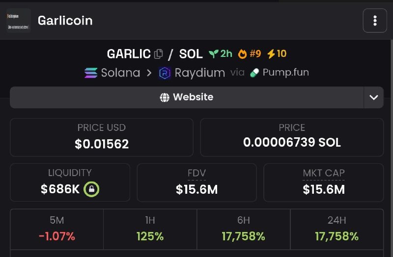 **Garlicoin |** **$GARLIC**[**#SOL**](?q=%23SOL)*****🪙*****