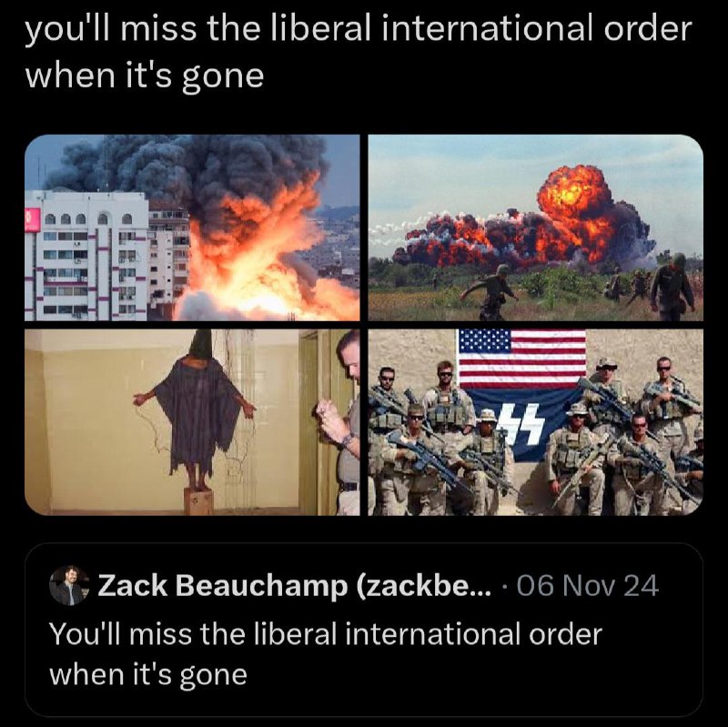 you'll miss the liberal international order …