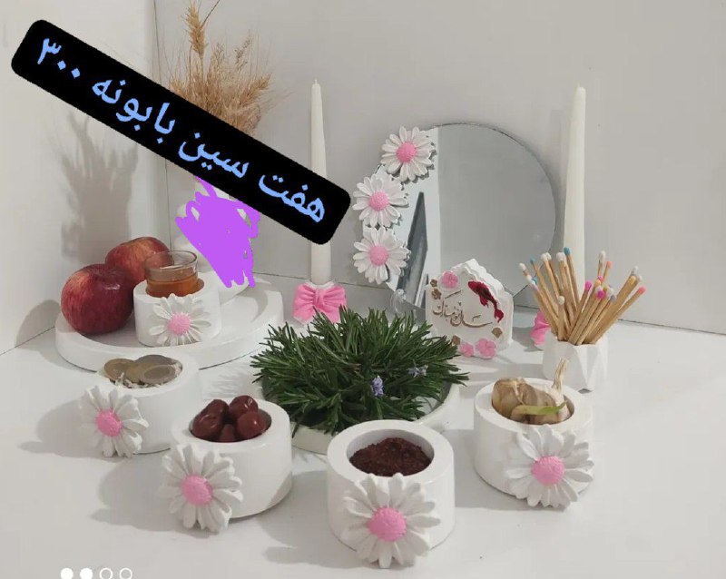 انواع شمع🕯️🪔 و مجسمه دست ساز