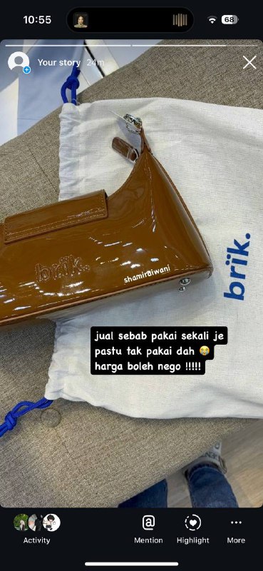 ada yang nak beli tak brik …