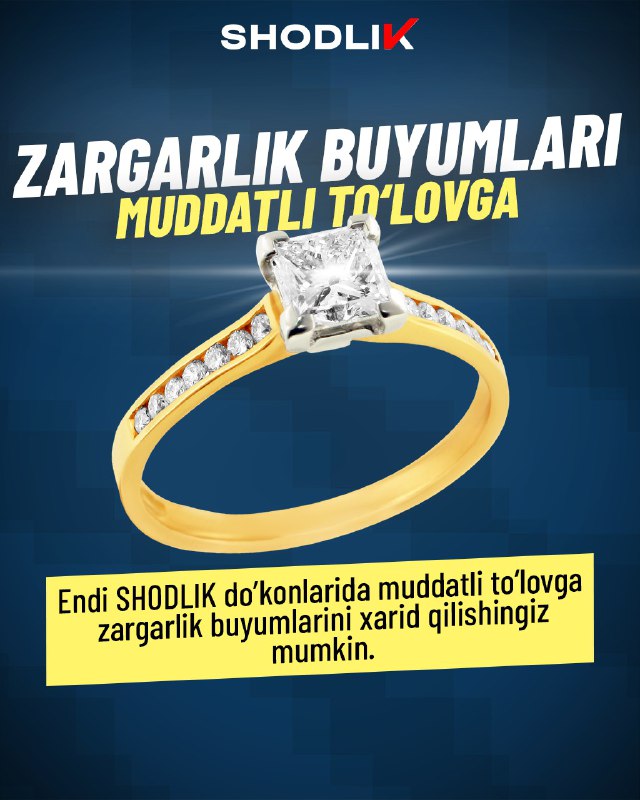 **Do'konlarimizdan endi bemalol Zargarlik buyumlarini bo'lib …