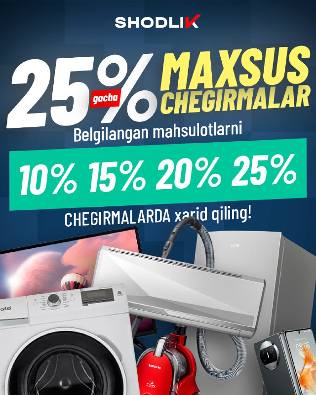 ***🫶*****Mehnat qilib topgan pullaringizni -25% gacha …