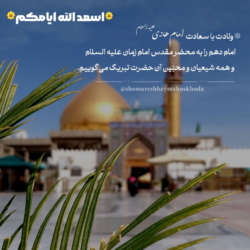 **میلاد مسعود امام هادی علیه السّلام …