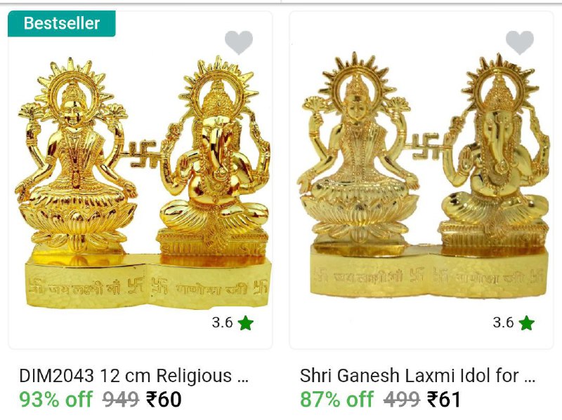 ***🔥*** Ganesha &amp; Laxmi Idol from …