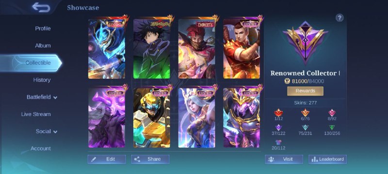 New Restocked Account Mlbb