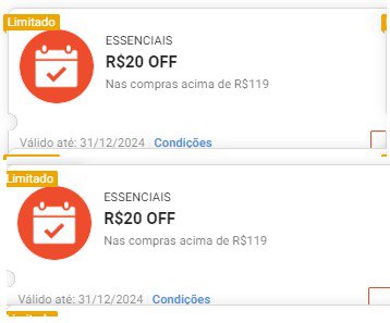 **CUPONS SHOPEE ESSENCIAIS