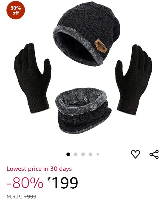 199 Woolen Cap Set With Gloves …