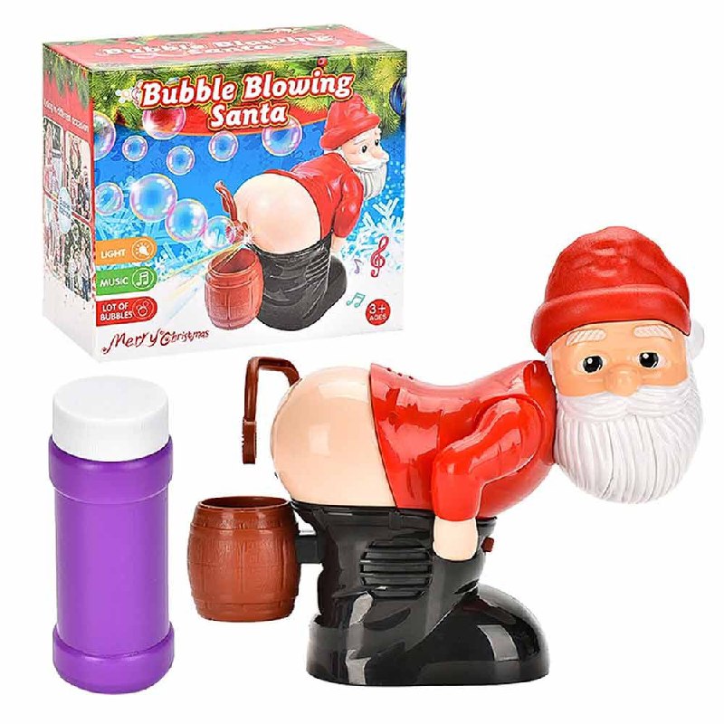 Bubble Blowing Santa Flashing Lights and …