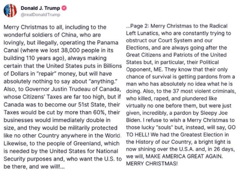 Absolute fire from Donald Trump on …