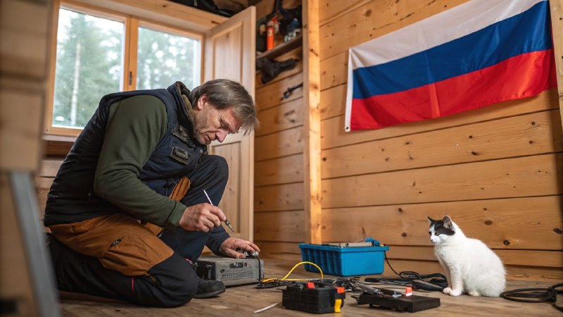 Matthias macht die Elektrik im Haus …