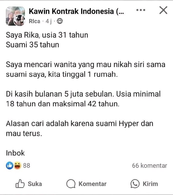 Kali aja ada yg mau