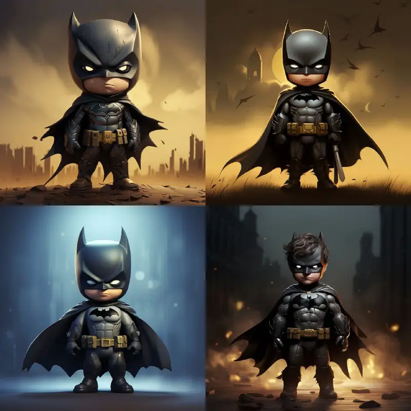 `little batman , cartoon` ***🦇***