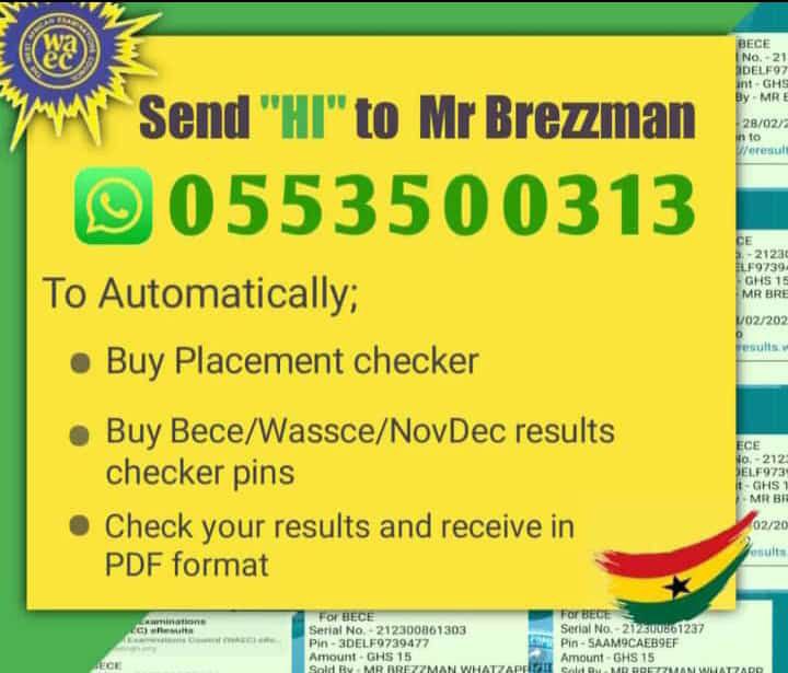 2024 BECE RESULTS RELEASED text 0553500313 …