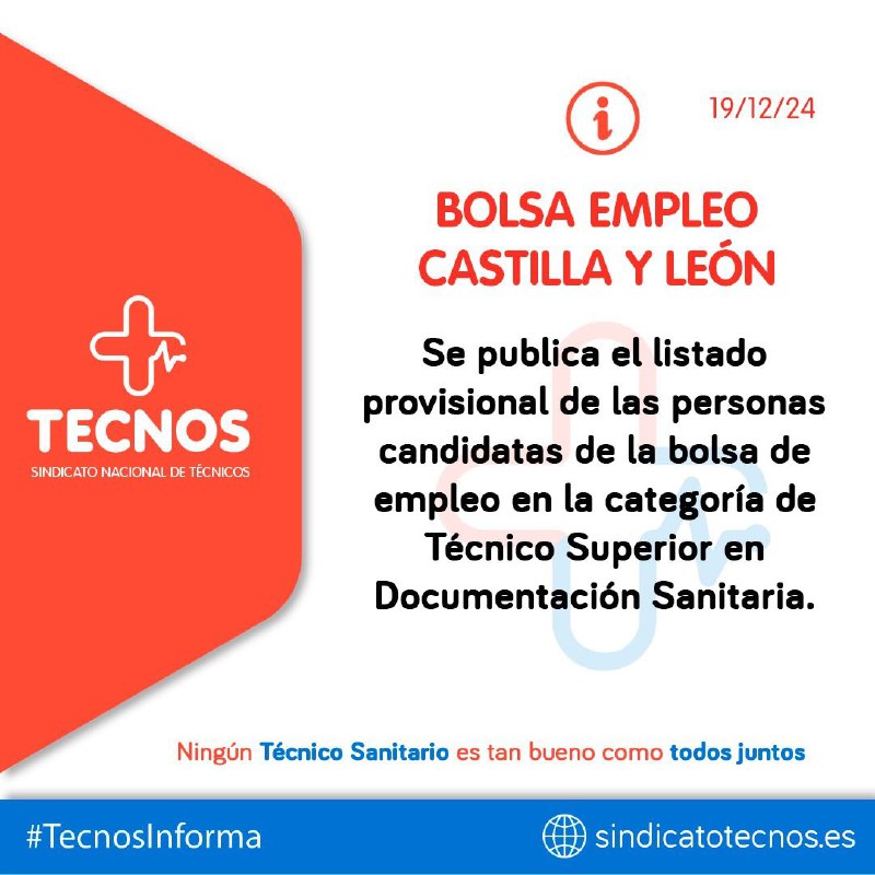 ***🛑*** ***🛑*** TECNOS INFORMA: CASTILLA Y …