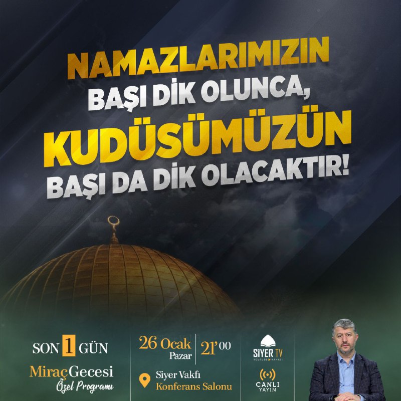 Namazlarımızın başı dik olunca, Kudüsümüzün başı …