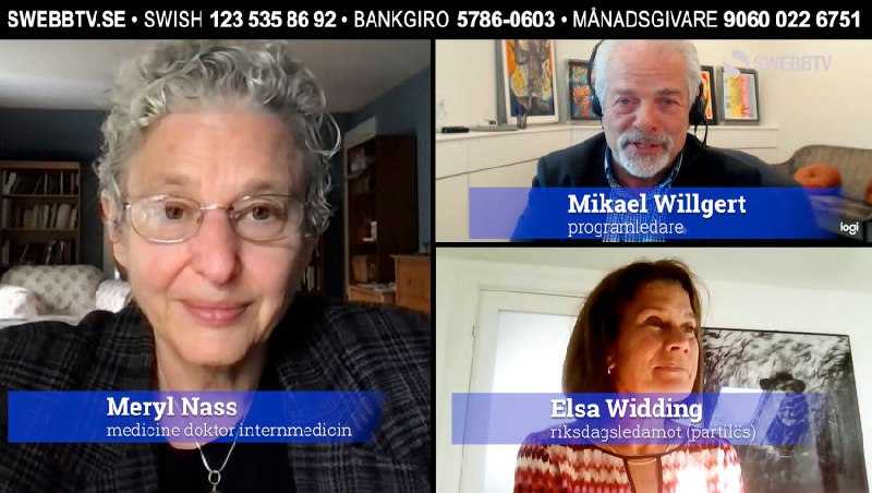 Elsa Widding och dr Meryl Nass intervjuas av SwebbTV ***💚***