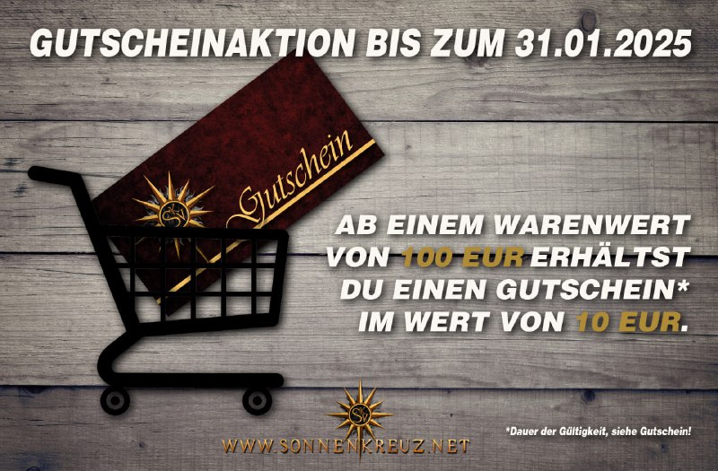 **🕀 Ab 100 € Warenwert gibt …