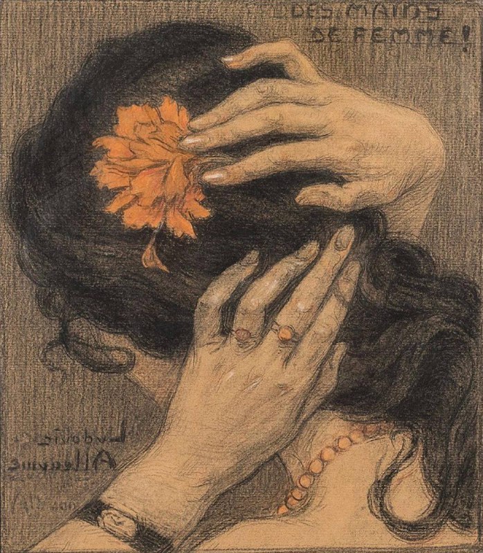 **Woman’s hands, 1920.** `Ludovic Alleaume (1859 …