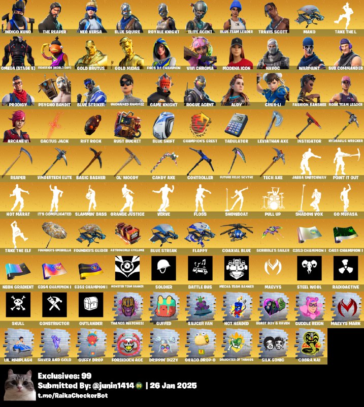 **[PC] 719 skins | OG STW …