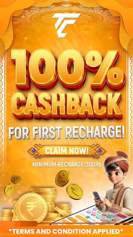 ***🤗*** **Guys 100% Bonus Cashback offer